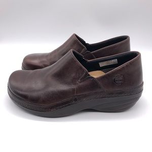 Timberland Brown Leather Clogs